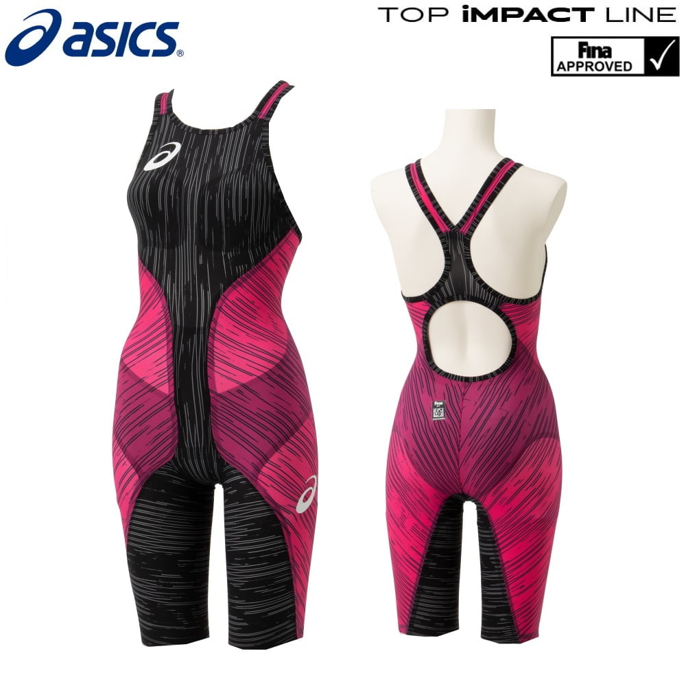 asics(アシックス)　トップインパクトライン RaiOglideII+ ウイメンズスパッツ 2162A274　004カラー　レディス　競泳水着  TOP iMPACT LINE 　TI W'Sスパッツ