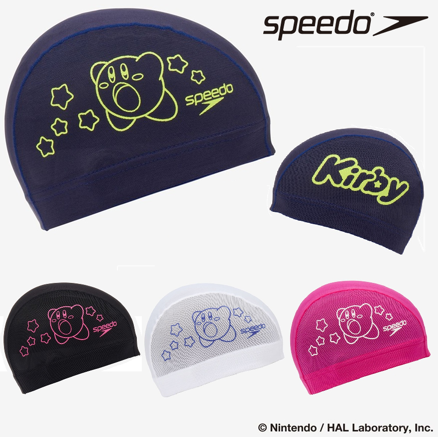 speedo カービィ SE12601  メッシュキャップ スピード スイムキャップ 水泳
