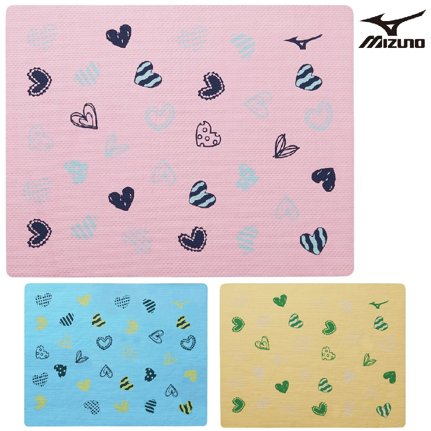 MIZUNO セームタオル N2JYD007 ハート mizuno ミズノ 柄スイムタオル 限定 水泳 スイミング