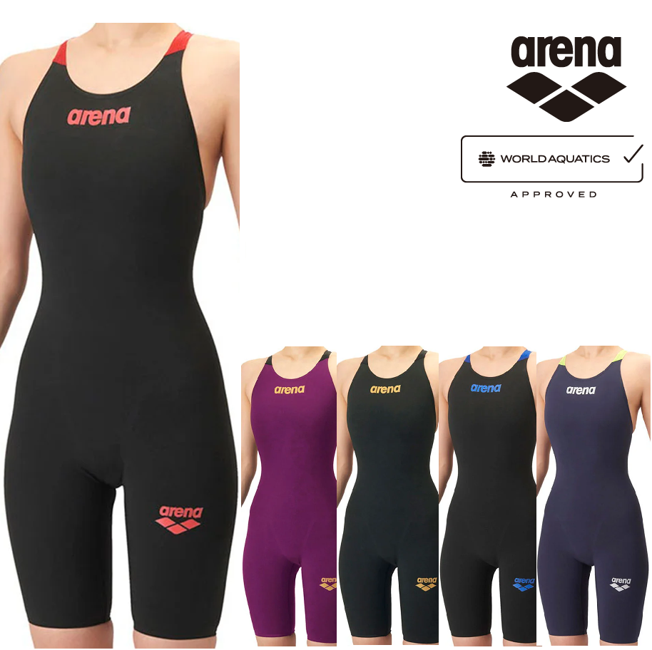 アリーナ アクアフォースフュージョンワン AS6SRC10L  レーシングワンピーススパッツ オープンバック ハーフレッグ  arena レース水着　WORLD AQUATICS承認
