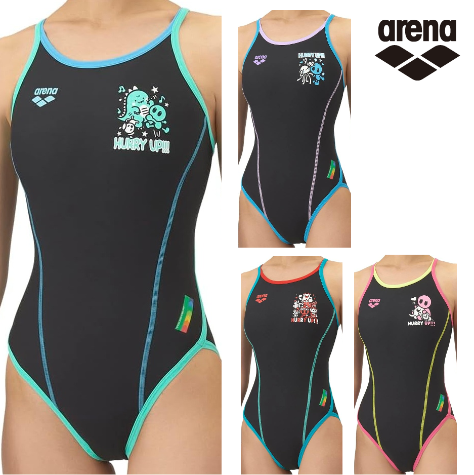 arena アリーナ AS5FWM00L レディース タフスーツ アリーナくん 練習用水着 オープンバック 水泳　競泳　トレーニング水着