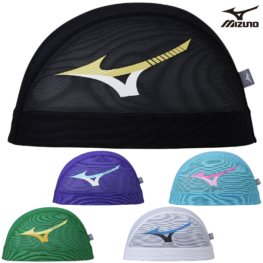 ミズノ メッシュキャップ N2JWD001 mizuno スイム 水泳 競泳 スイムキャップ