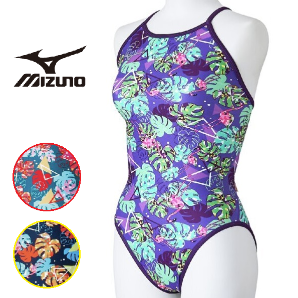 ミズノ　【Ri Collection】エクサースーツ　N2MAC268　練習用水着　MIZUNO レディース　ミディアムカット　水泳　競泳　トレーニング水着