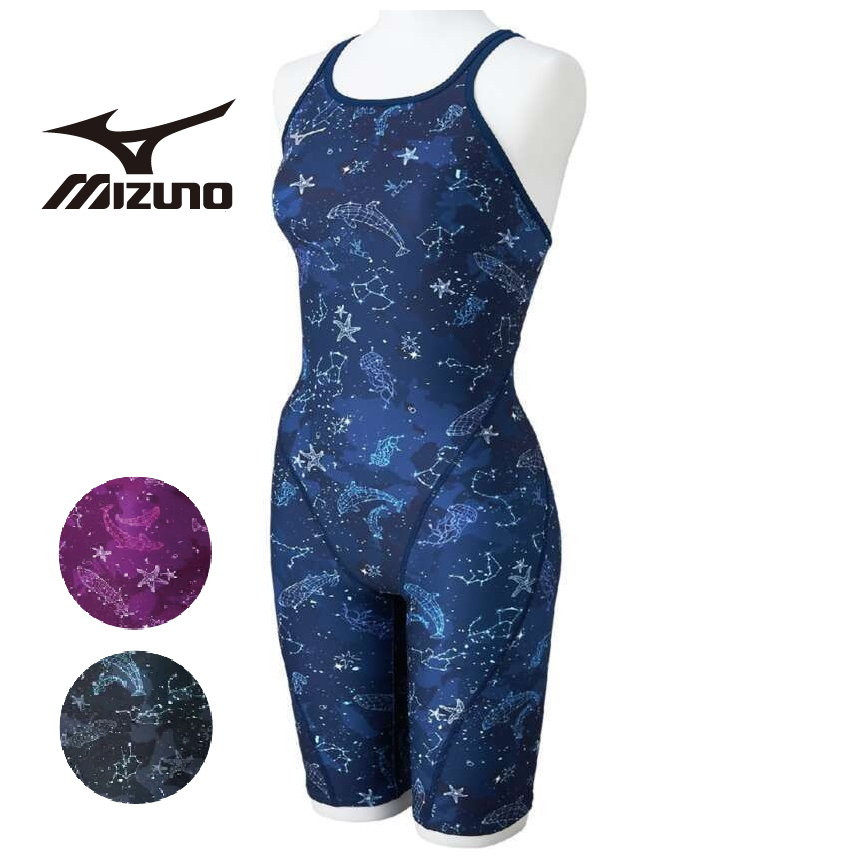 ミズノ　【AYA COLLECTION】エクサースーツ　N2MGC274　ハーフスーツ　練習用水着　MIZUNO レディース　スパッツ　水泳　競泳　トレーニング水着