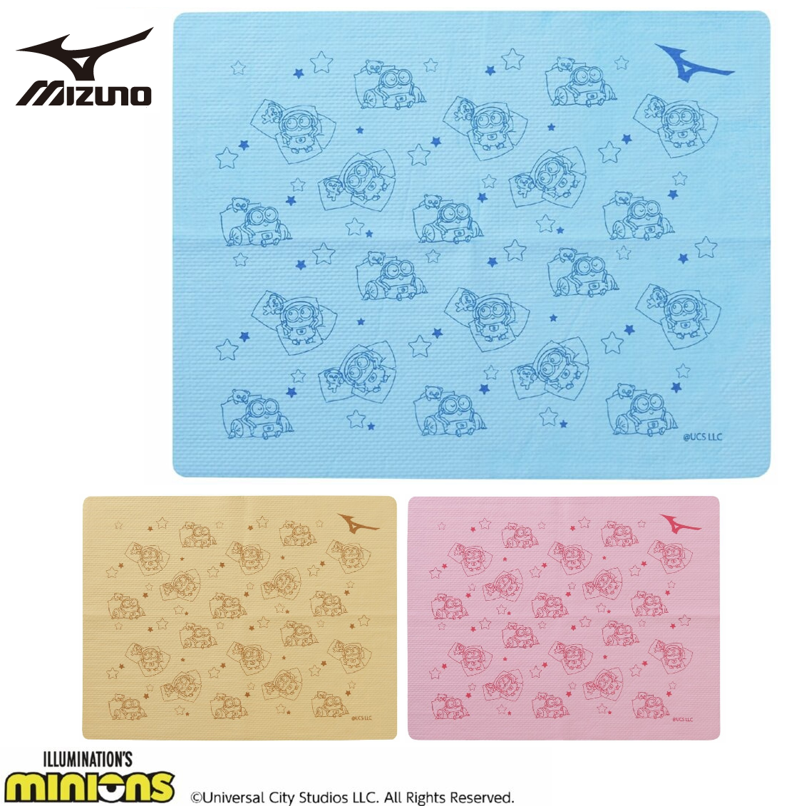 ミニオン セームタオル N2JYC500 mizuno ミズノ 柄スイムタオル 限定 水泳 スイミング MINIONS