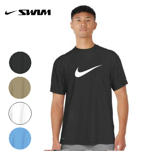 NIKE メンズ ラッシュガード 半袖 NESSF523 ナイキ 男性 コットンライク スニーカーボックス グラフィック ハイドロガード