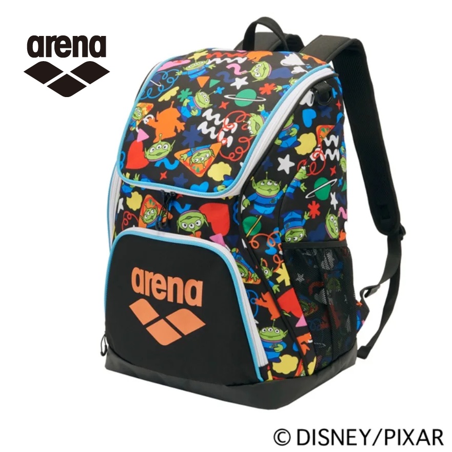 ARENA リュック  AS6FBP89U ディズニー トイ・ストーリー アリーナ バックパック 大きい 水泳 スイマー 柄 水泳 エイリアン  リトル・グリーン・メン