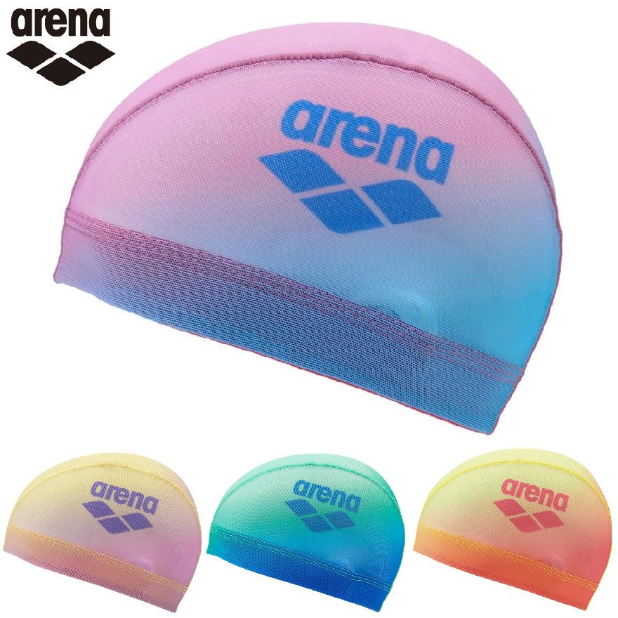 arena メッシュキャップ AS6FSC50U スイムキャップ スイミングキャップ 水泳 アリーナ グラデーション