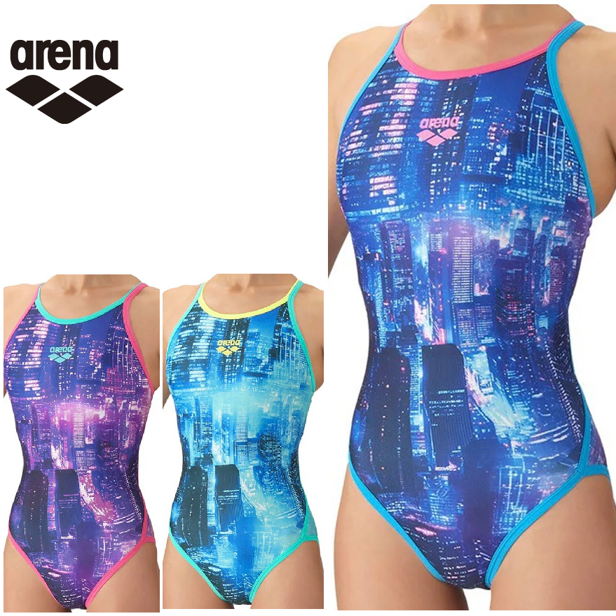arena アリーナ AS6FWM24L タフスーツ 練習用水着 レディース 水泳 競泳 トレーニングワンピース