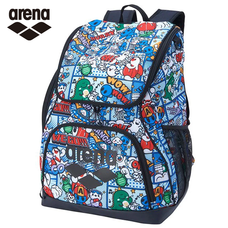 ARENA　リュック　 AS5FBP31U　BKBK　アリーナ　バックパック　大きい　水泳　スイマー　柄　水泳　バッグ