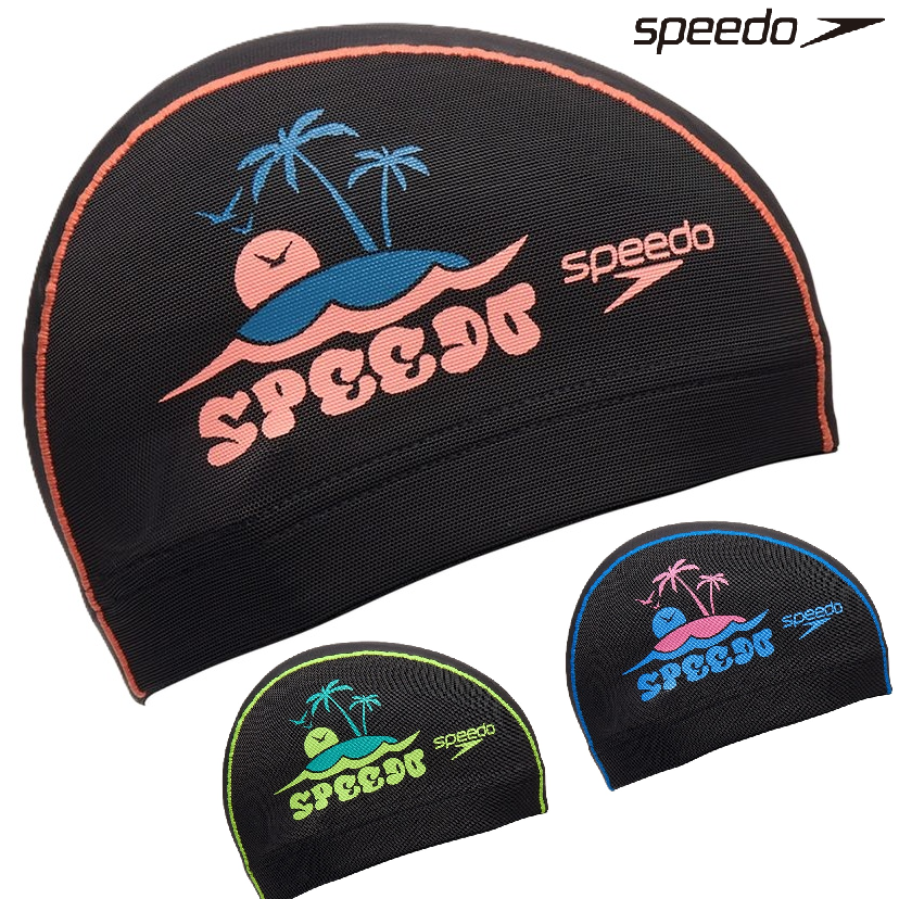 speedo スピード SE12555  メッシュキャップ　スイムキャップ　水泳　サンセットメッシュキャップ