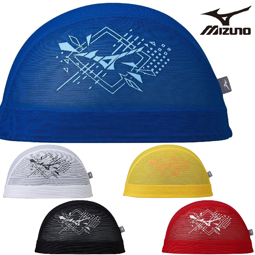 ミズノ メッシュキャップ N2JWD501 mizuno ロゴ スイム 水泳 競泳 スイムキャップ