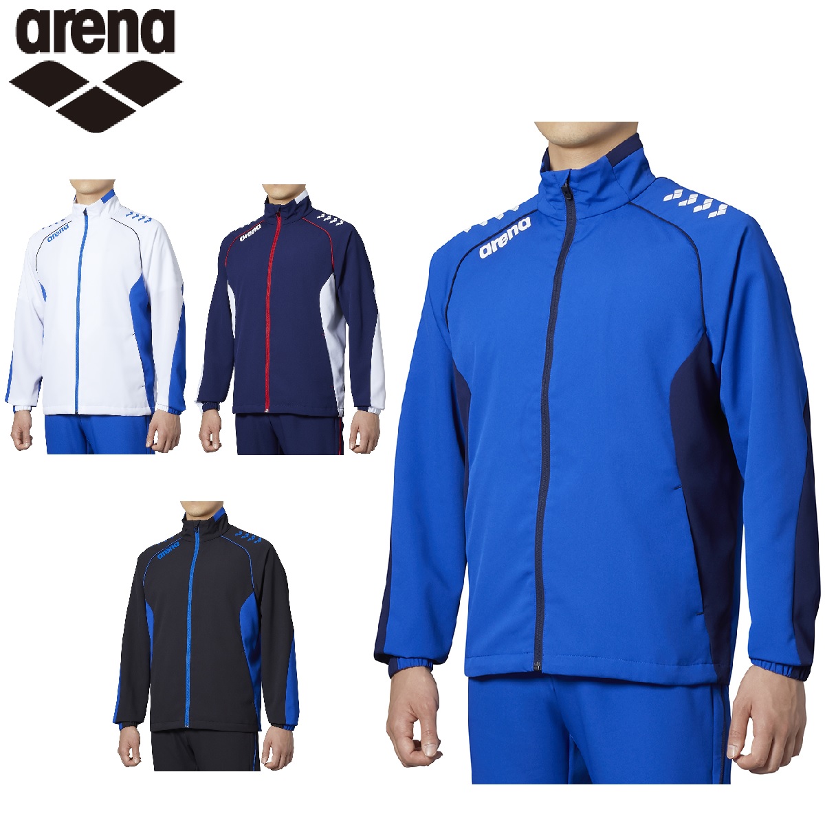 arena チームライン クロスジャケット  ARN-0330 アリーナ　ジャージ　ウインドブレーカー　水泳　競泳  SALE 30%OFF