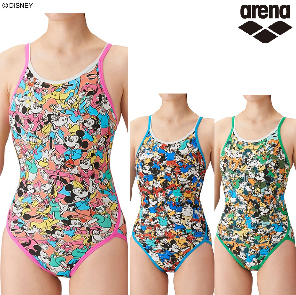 arena アリーナ DIS-3052W【DISNEY】 タフスーツ 練習用水着