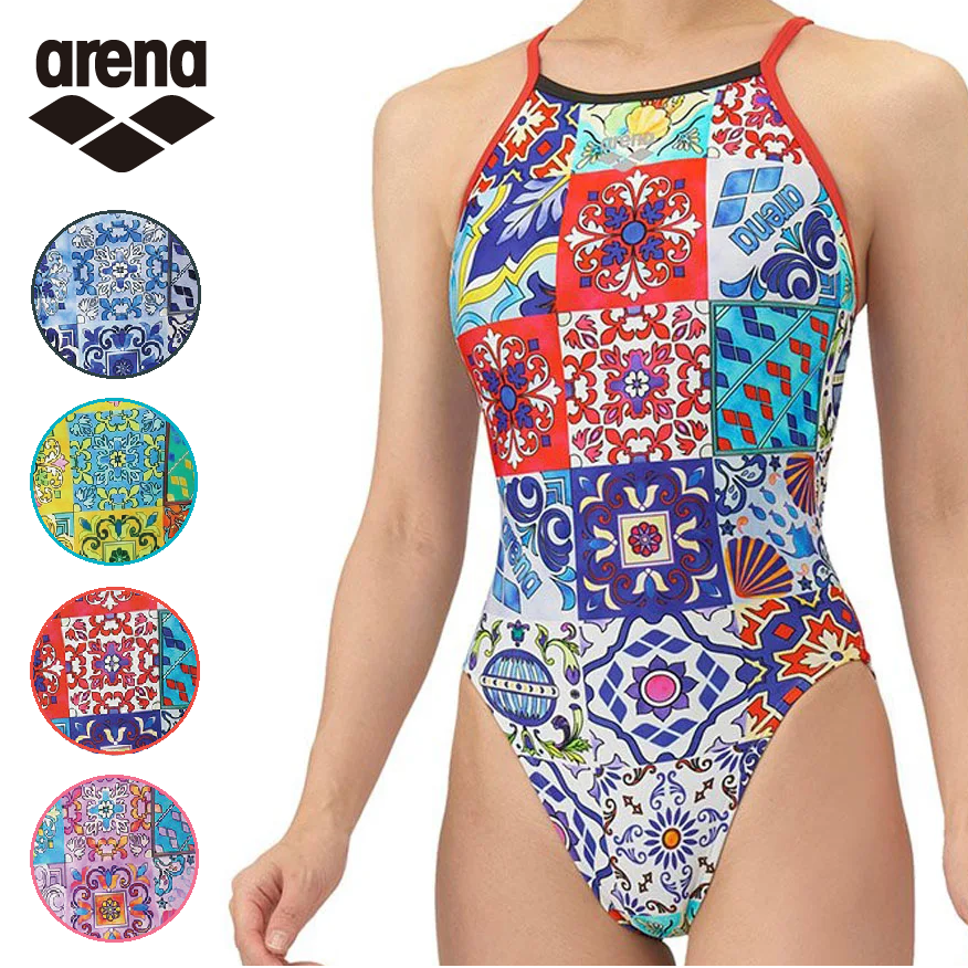 arena  アリーナ　AS5FWM20L　レディース　タフスーツ 　練習用水着　オープンバック 水泳　競泳　トレーニング水着