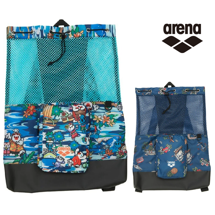 arena メッシュバックパック AS6FBP16U 招集所持込可 メッシュリュック 水泳 競泳 アリーナ ナップサック アリーナくん