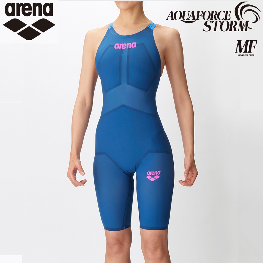 レディース　MF　arena　AQUAFORCE STORM  ARN4002W  アクアフォースストームMF レーシングワンピーススパッツ　2023新モデル　レース水着　水泳　競泳