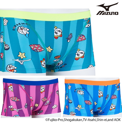 ドラえもん　mizuno　ミズノ　N2MBB090  N2MBB490   練習用水着　エクサスーツ　メンズ　ジュニア　水泳　競泳　トレーニング水着