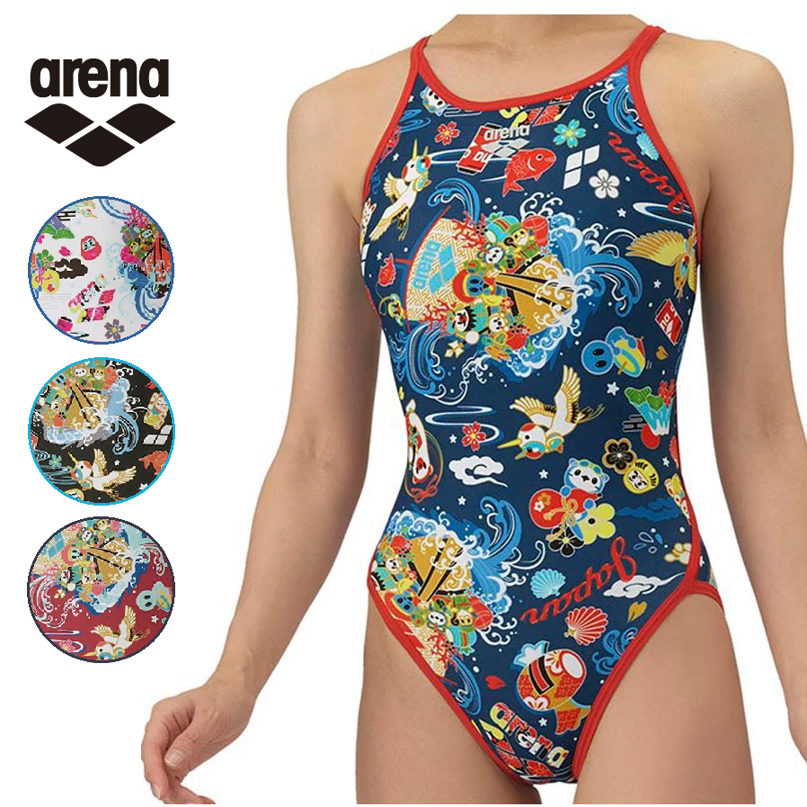 arena  アリーナ　AS5FWM28L　レディース　タフスーツ 　練習用水着　オープンバック 水泳　競泳　トレーニング水着