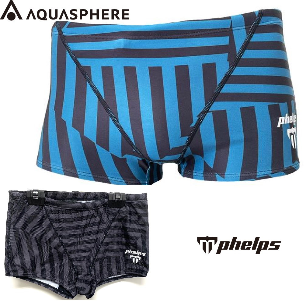 アクアスフィア　練習用水着　トレーニング用水着　メンズ　SPEED　BORDER　phelps　フェルプス　AQUASPHERE