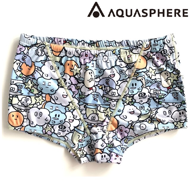 【先着でトートバッグプレゼント】AQUASPHERE コンビーフチャンス　コラボ　第5弾！　Hagoromo メンズ トレーニングスイムウェア　BOX　CornedBeefChance　アクアスフィア 水泳　練習用水着　競泳　ニューレヴェル　NEWLEVEL