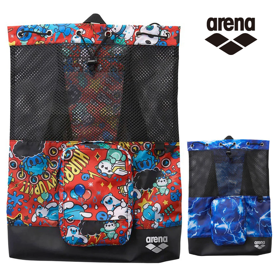 arena メッシュバックパック AS6SBP16U 招集所持込可 メッシュリュック 水泳 競泳 アリーナ ナップサック アリーナくん