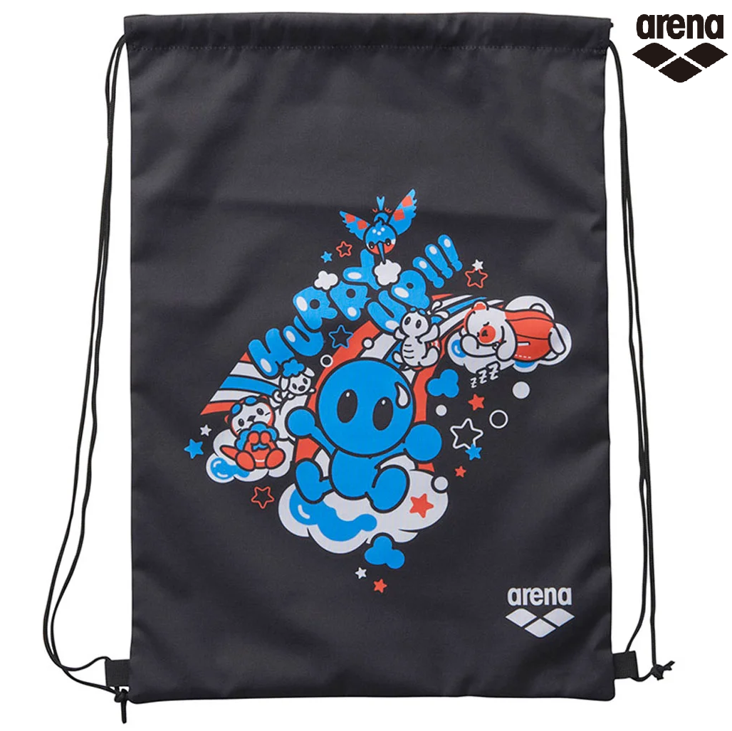 ARENA マルチバッグ AS6SBP33U アリーナ 水泳 スイマー 柄 ナップサック アリーナくん