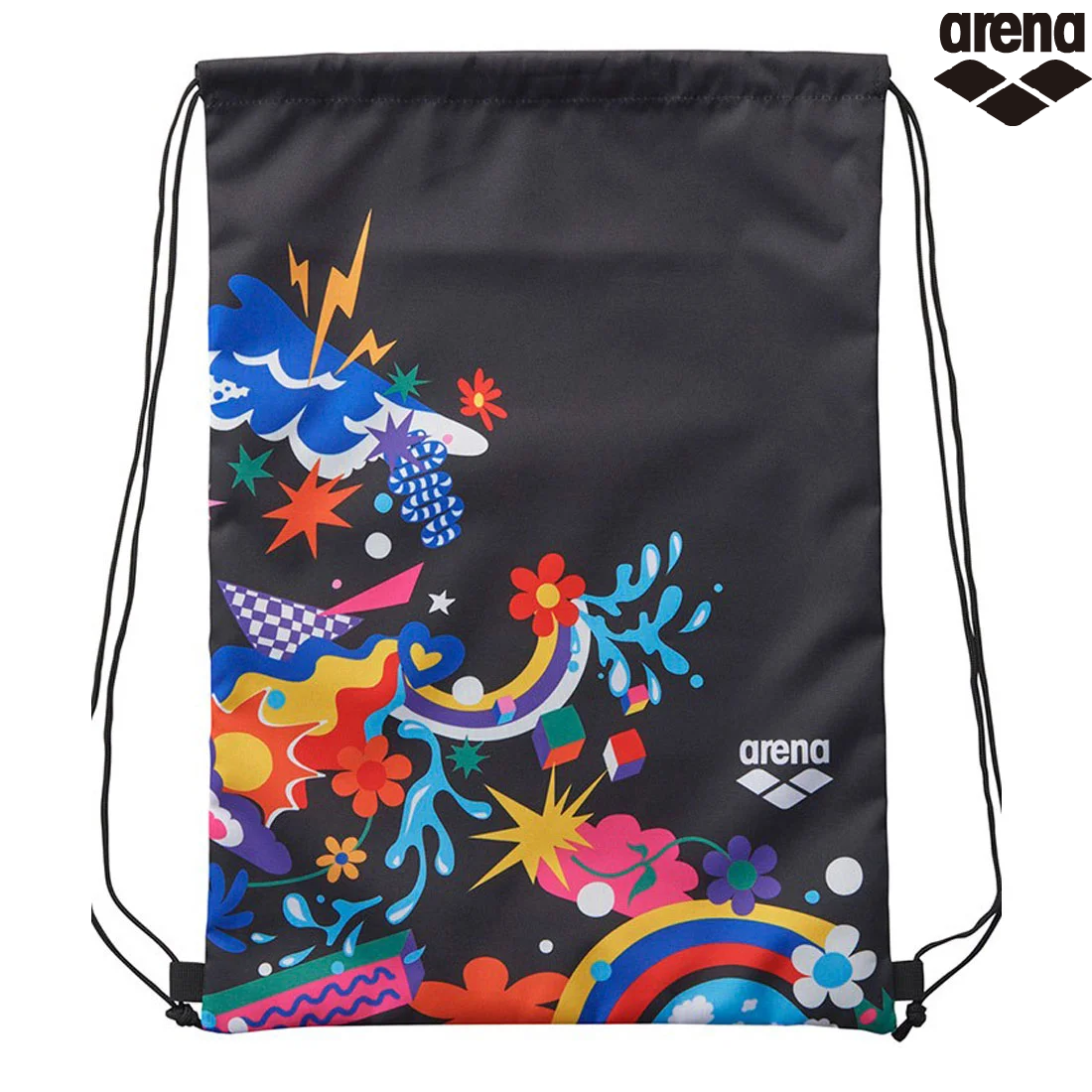 ARENA マルチバッグ AS6SBP32U アリーナ 水泳 スイマー 柄 ナップサック
