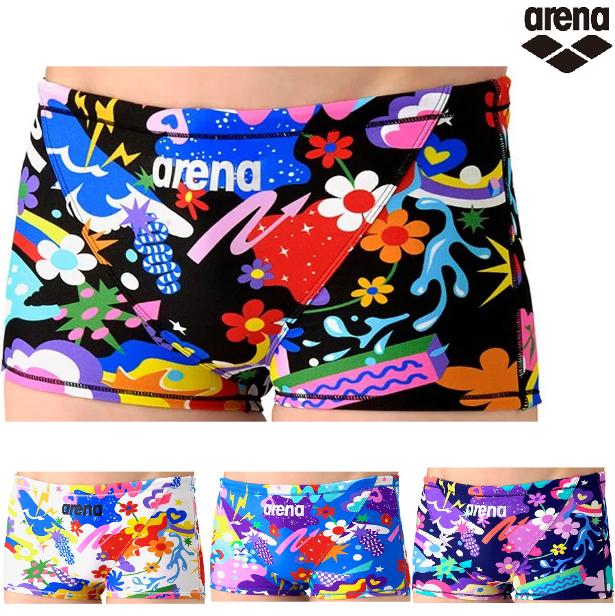 arena  練習用水着　メンズ　AS6SWM24M　AS6SWM24B　タフスーツ　ショートボックス　ジュニア　ボーイズ　男の子　アリーナ　水泳
