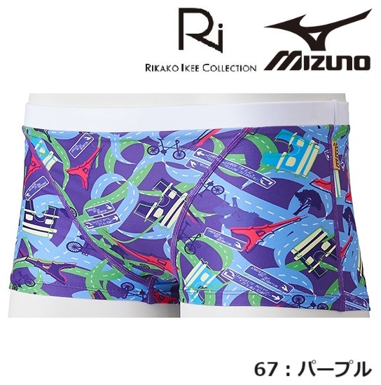 競泳練習用【Rikako Ikee collection】N2MBB466　ジュニア　ショートスパッツ　メンズ　エクサースーツ　トレーニング水着　ボーイズ　男の子