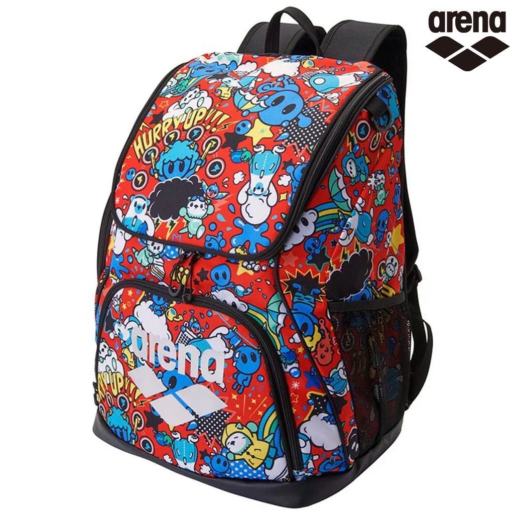 ARENA リュック  AS6SBP31U RDSL アリーナ バックパック 大きい 水泳 スイマー 柄 水泳 バッグ