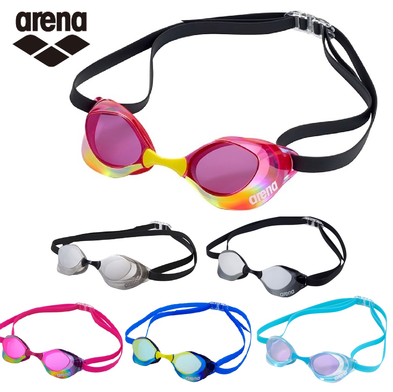 arena アクアフォーススイフトA AGLO400M AQUAFORCE SWIFT A  レーシングゴーグル　水泳　競泳